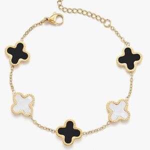 18K Gold Plated Clover Lucky Bracelet for Women
